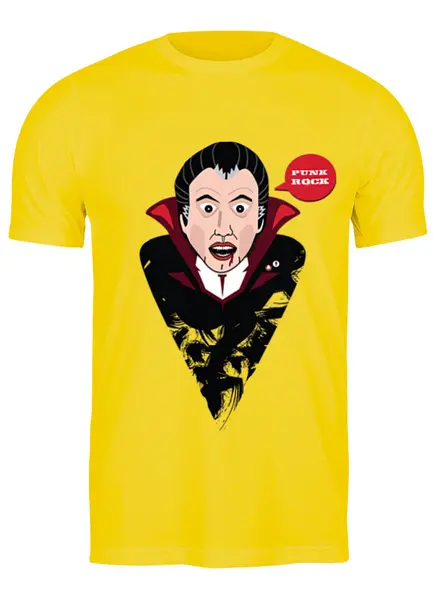 Заказать мужскую футболку в Москве. Футболка классическая Dracula от josephina_ogrizkina - готовые дизайны и нанесение принтов.
