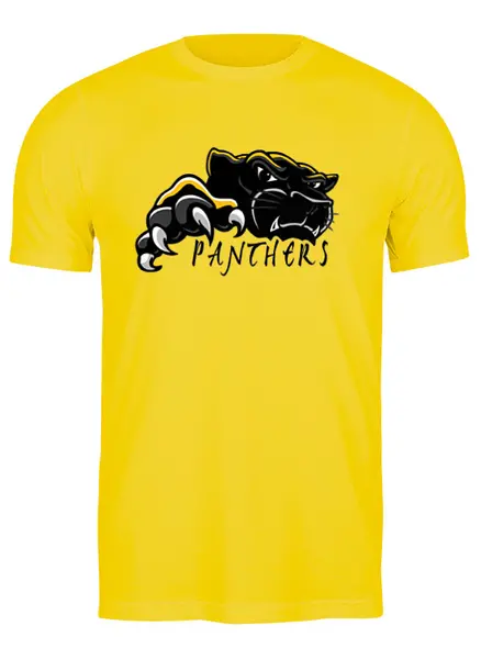 Заказать мужскую футболку в Москве. Футболка классическая Черная пантера от T-shirt print  - готовые дизайны и нанесение принтов.