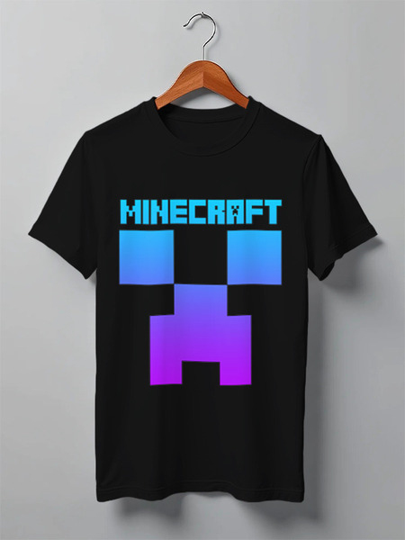 Заказать мужскую футболку в Москве. Футболка классическая MINECRAFT CREEPER от weeert - готовые дизайны и нанесение принтов.