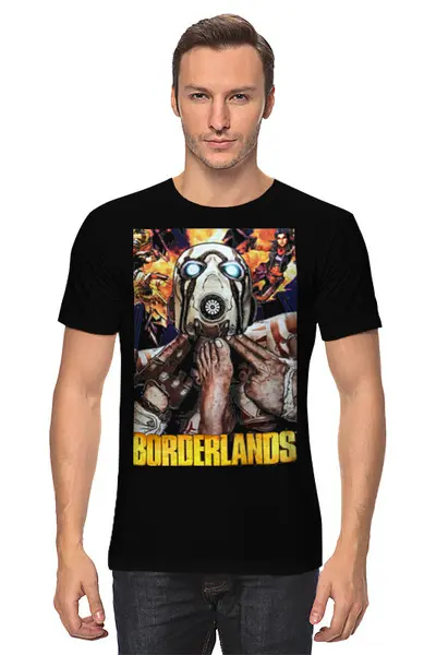 Заказать мужскую футболку в Москве. Футболка классическая BORDERLANDS от robus - готовые дизайны и нанесение принтов.