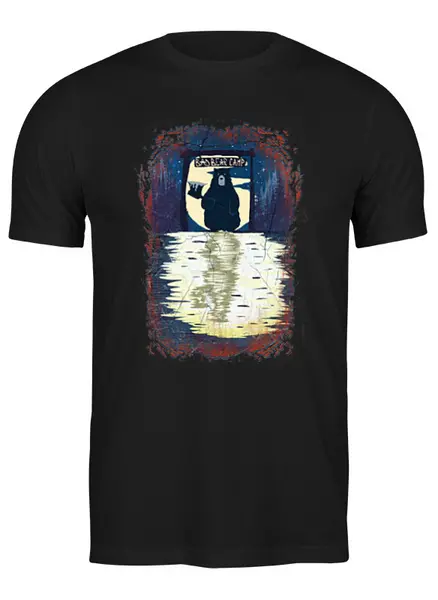 Заказать мужскую футболку в Москве. Футболка классическая Bad Bear Camp от oneredfoxstore@gmail.com - готовые дизайны и нанесение принтов.