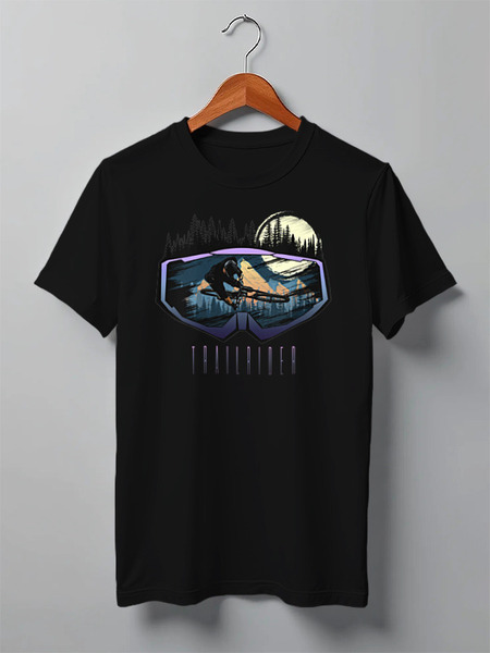 Заказать мужскую футболку в Москве. Футболка классическая MTB Ride от oneredfoxstore@gmail.com - готовые дизайны и нанесение принтов.