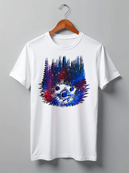 Заказать мужскую футболку в Москве. Футболка классическая Hedgehog от oneredfoxstore@gmail.com - готовые дизайны и нанесение принтов.