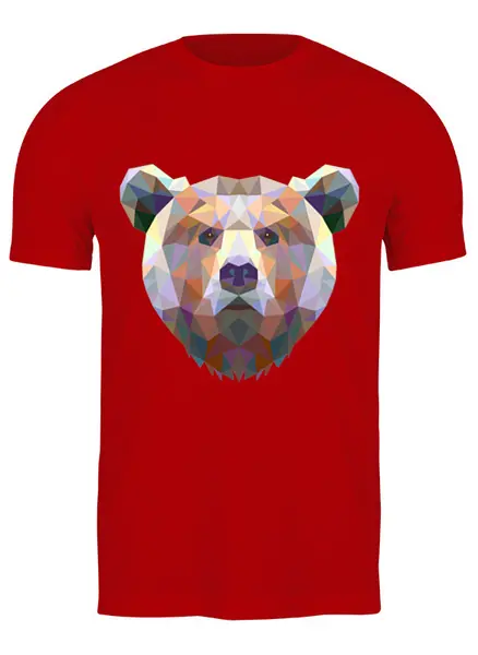 Заказать мужскую футболку в Москве. Футболка классическая Медведь от trend - готовые дизайны и нанесение принтов.