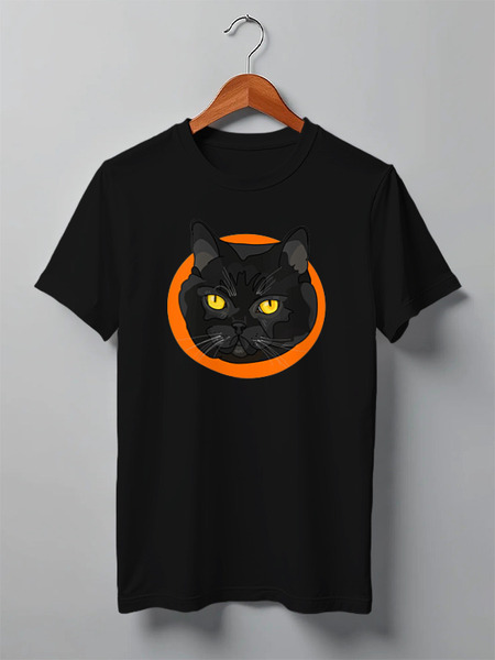 Заказать мужскую футболку в Москве. Футболка классическая Catosphere_Black от evakhmedova@gmail.com - готовые дизайны и нанесение принтов.