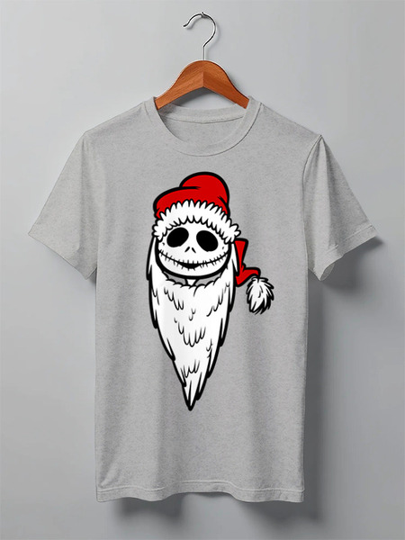 Заказать мужскую футболку в Москве. Футболка классическая Jack Santa (Джек Санта) от Илья Щеблецов - готовые дизайны и нанесение принтов.