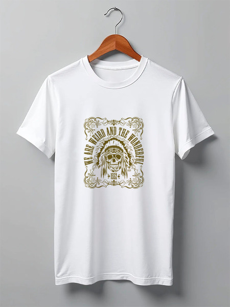 Заказать мужскую футболку в Москве. Футболка классическая We are weird and the wonderful от OEX design - готовые дизайны и нанесение принтов.