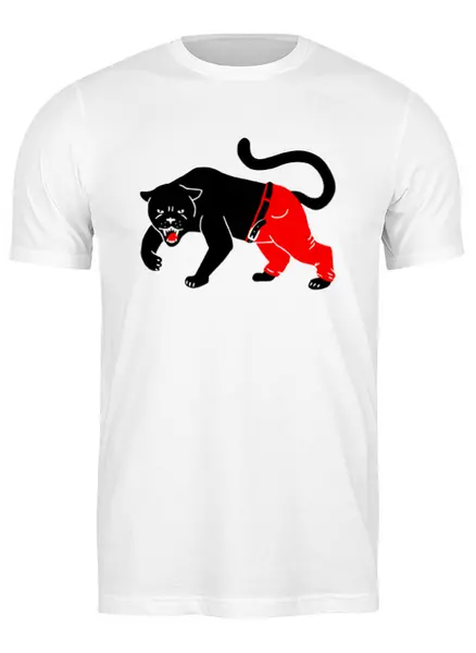 Заказать мужскую футболку в Москве. Футболка классическая Чёрная пантера от fanart - готовые дизайны и нанесение принтов.