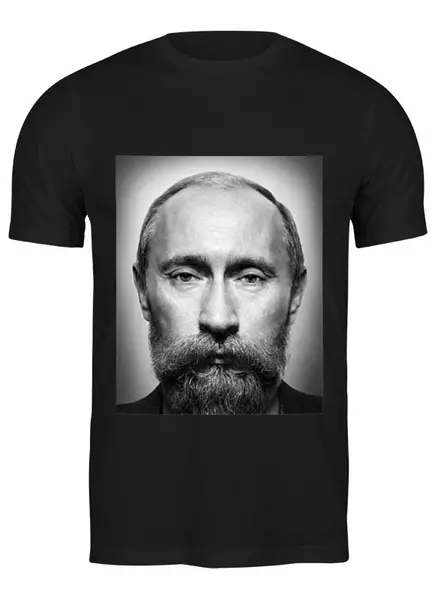 Заказать мужскую футболку в Москве. Футболка классическая путин от niggalay90 - готовые дизайны и нанесение принтов.