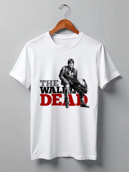 Заказать мужскую футболку в Москве. Футболка классическая The Walking Dead от iZOMBIE - готовые дизайны и нанесение принтов.