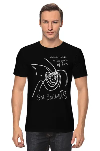 Заказать мужскую футболку в Москве. Футболка классическая Sal Solaris от Евгения Белякова - готовые дизайны и нанесение принтов.