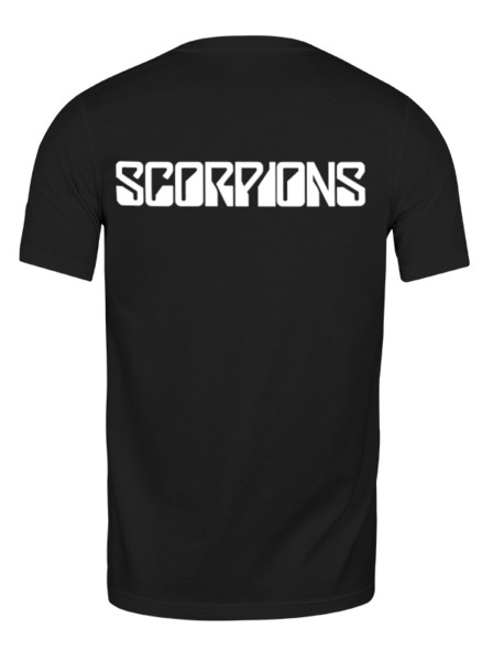 Заказать мужскую футболку в Москве. Футболка классическая Scorpions Band от Leichenwagen - готовые дизайны и нанесение принтов.