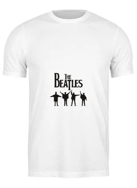Заказать мужскую футболку в Москве. Футболка классическая The Beatles от YellowCloverShop - готовые дизайны и нанесение принтов.