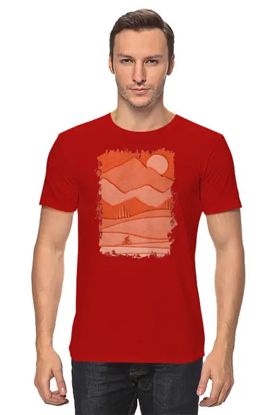Заказать мужскую футболку в Москве. Футболка классическая Touring от oneredfoxstore@gmail.com - готовые дизайны и нанесение принтов.