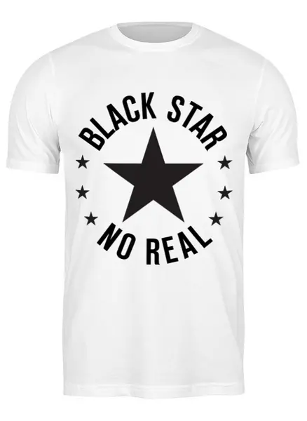 Заказать мужскую футболку в Москве. Футболка классическая Black star от Djimas Leonki - готовые дизайны и нанесение принтов.