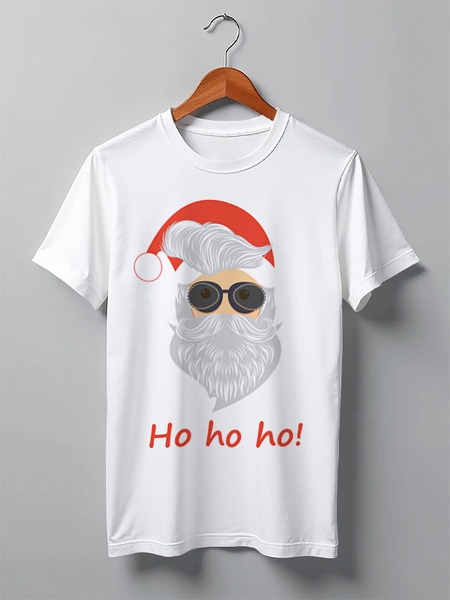 Заказать мужскую футболку в Москве. Футболка классическая Santa от Skylor_Cocks - готовые дизайны и нанесение принтов.