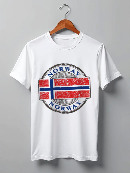 Заказать мужскую футболку в Москве. Футболка классическая norway от торгаш - готовые дизайны и нанесение принтов.