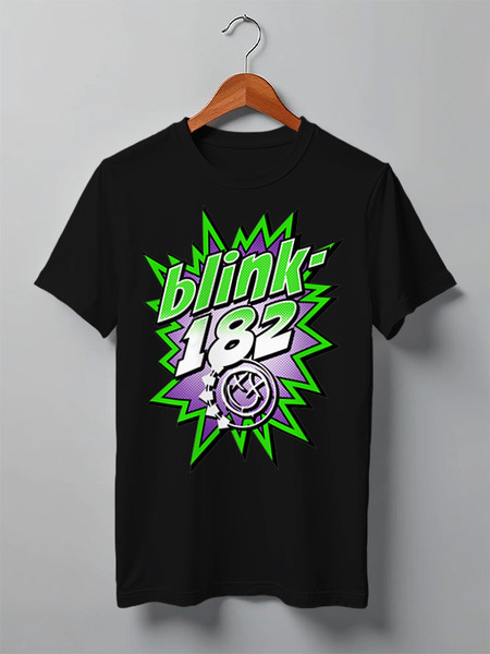 Заказать мужскую футболку в Москве. Футболка классическая Blink-182 от geekbox - готовые дизайны и нанесение принтов.