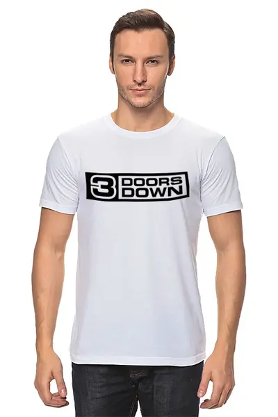 Заказать мужскую футболку в Москве. Футболка классическая 3 Doors Down от Fedor - готовые дизайны и нанесение принтов.
