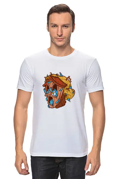 Заказать мужскую футболку в Москве. Футболка классическая Pinocchio от ANDREI M - готовые дизайны и нанесение принтов.