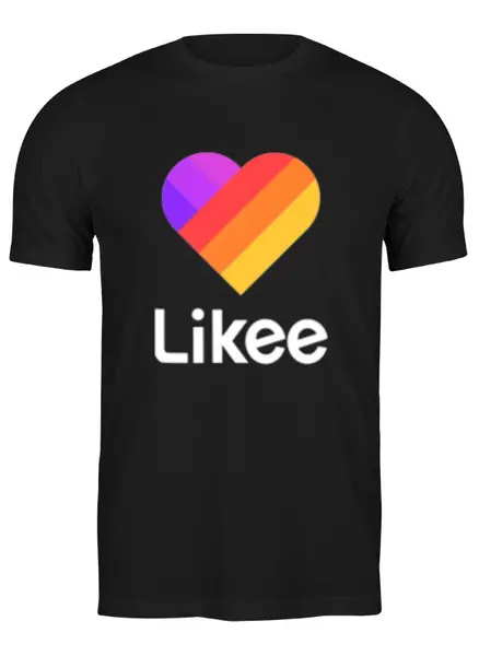 Заказать мужскую футболку в Москве. Футболка классическая Likee  от DESIGNER   - готовые дизайны и нанесение принтов.