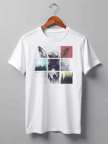 Заказать мужскую футболку в Москве. Футболка классическая Fox Here от oneredfoxstore@gmail.com - готовые дизайны и нанесение принтов.