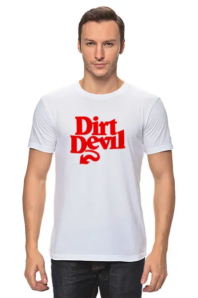 Заказать мужскую футболку в Москве. Футболка классическая Dirt Devil от THE_NISE  - готовые дизайны и нанесение принтов.