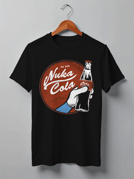 Заказать мужскую футболку в Москве. Футболка классическая Fallout Nuka Cola от BJ Shop - готовые дизайны и нанесение принтов.