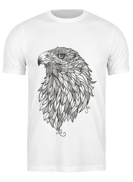 Заказать мужскую футболку в Москве. Футболка классическая Орел   от acidhouses - готовые дизайны и нанесение принтов.