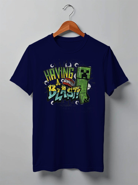 Заказать мужскую футболку в Москве. Футболка классическая Крипер от PrintGamer  - готовые дизайны и нанесение принтов.