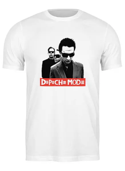 Заказать мужскую футболку в Москве. Футболка классическая Depeche Mode - The Band от Black Pimpf - готовые дизайны и нанесение принтов.