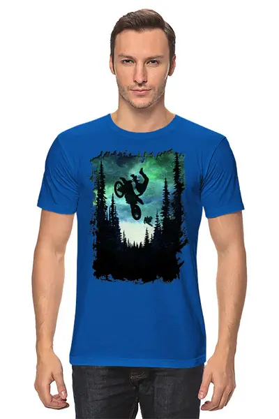 Заказать мужскую футболку в Москве. Футболка классическая Forest Riders от oneredfoxstore@gmail.com - готовые дизайны и нанесение принтов.