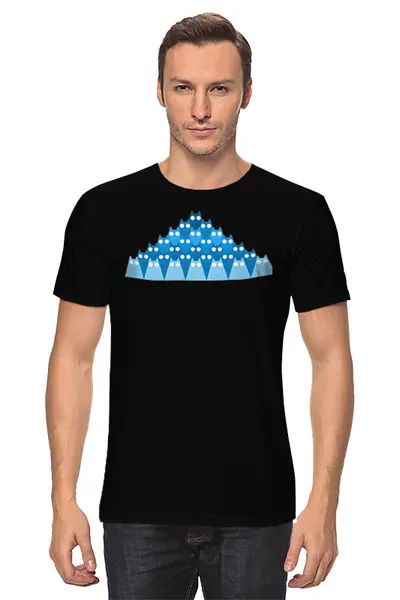 Заказать мужскую футболку в Москве. Футболка классическая Cats Here от oneredfoxstore@gmail.com - готовые дизайны и нанесение принтов.