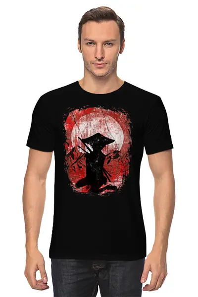 Заказать мужскую футболку в Москве. Футболка классическая Japan от oneredfoxstore@gmail.com - готовые дизайны и нанесение принтов.