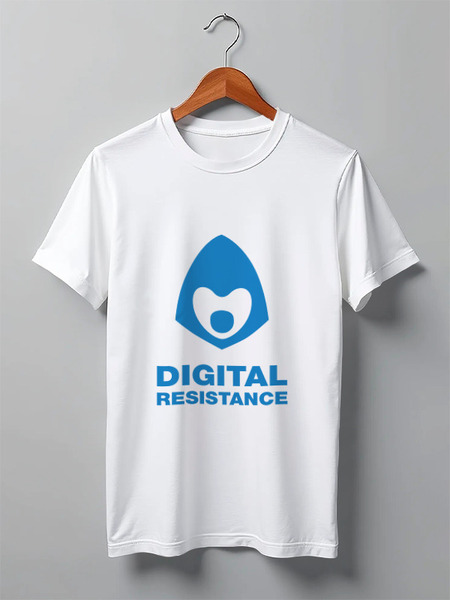 Заказать мужскую футболку в Москве. Футболка классическая Digital Resistance от darkdrag@badboot.ru - готовые дизайны и нанесение принтов.