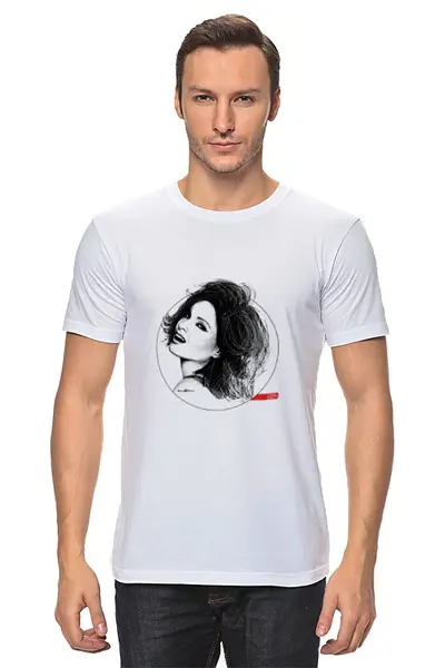 Заказать мужскую футболку в Москве. Футболка классическая "Star Eyes Collection": Sophie Ellis-Bextor от Octopuslabel - готовые дизайны и нанесение принтов.
