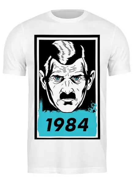 Заказать мужскую футболку в Москве. Футболка классическая "1984" Big Brother от Ваня Клименко - готовые дизайны и нанесение принтов.