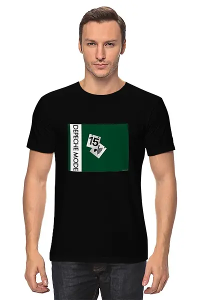 Заказать мужскую футболку в Москве. Футболка классическая Depeche Mode  от Fedor - готовые дизайны и нанесение принтов.