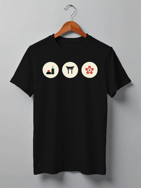 Заказать мужскую футболку в Москве. Футболка классическая Japan от oneredfoxstore@gmail.com - готовые дизайны и нанесение принтов.