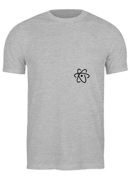 Заказать мужскую футболку в Москве. Футболка классическая Atom sctructure от Костя Михеев - готовые дизайны и нанесение принтов.