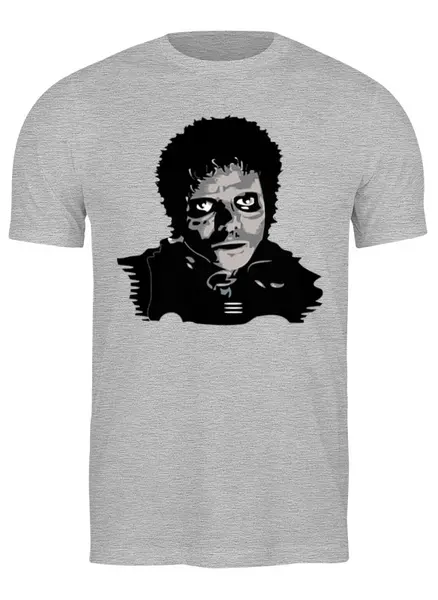 Заказать мужскую футболку в Москве. Футболка классическая Michael Jackson от Leichenwagen - готовые дизайны и нанесение принтов.