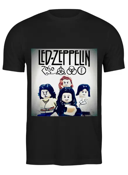 Заказать мужскую футболку в Москве. Футболка классическая Led Zeppelin - toys от Денис - готовые дизайны и нанесение принтов.