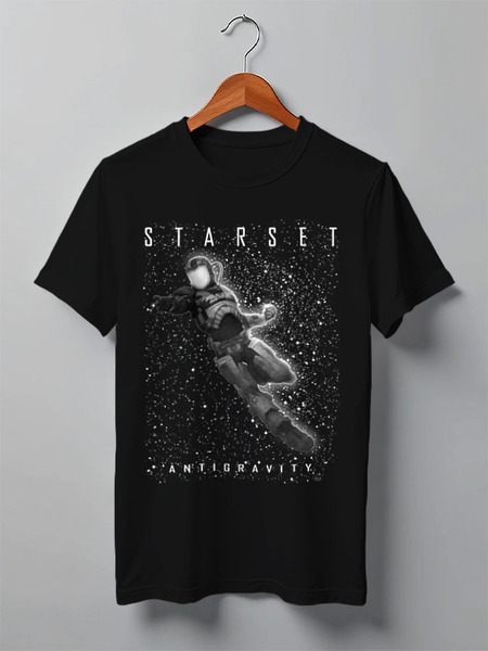 Заказать мужскую футболку в Москве. Футболка классическая Starset / Antigravity от OEX design - готовые дизайны и нанесение принтов.