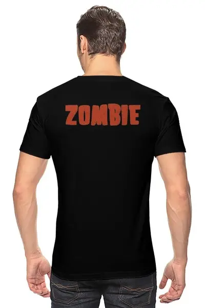 Заказать мужскую футболку в Москве. Футболка классическая Zombie Sheriff от Leichenwagen - готовые дизайны и нанесение принтов.