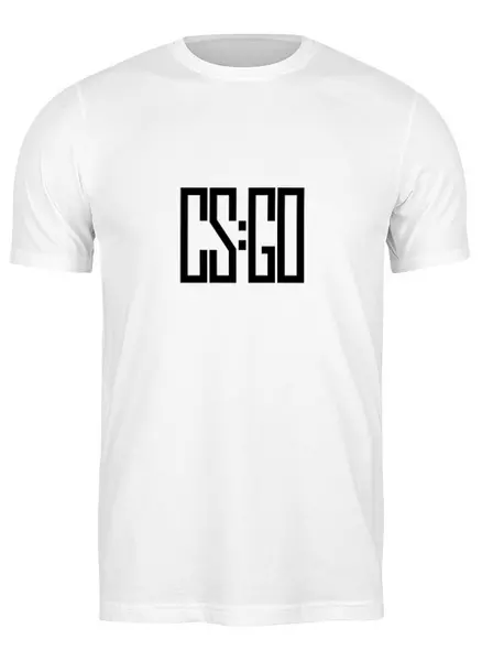 Заказать мужскую футболку в Москве. Футболка классическая CS:GO от bd-art  - готовые дизайны и нанесение принтов.