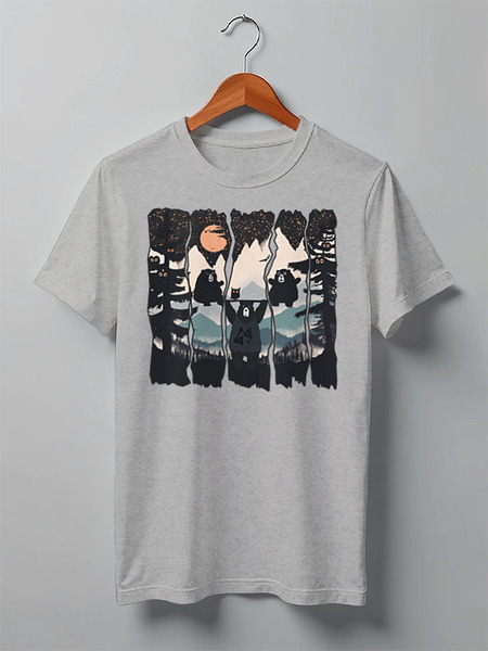 Заказать мужскую футболку в Москве. Футболка классическая Wild Gym от oneredfoxstore@gmail.com - готовые дизайны и нанесение принтов.