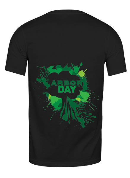 Заказать мужскую футболку в Москве. Футболка классическая Arbor day от IrinkaArt  - готовые дизайны и нанесение принтов.
