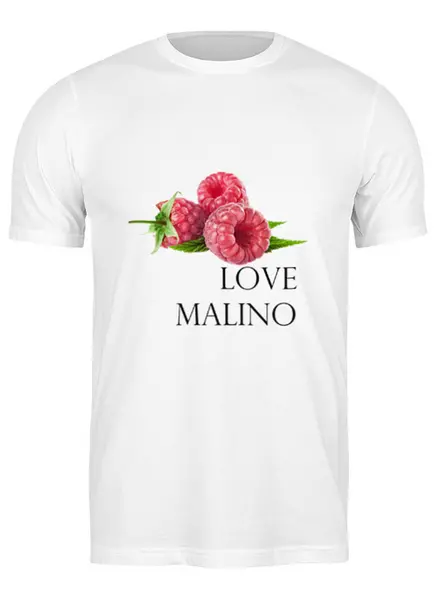 Заказать мужскую футболку в Москве. Футболка классическая Love Malino от solariren - готовые дизайны и нанесение принтов.