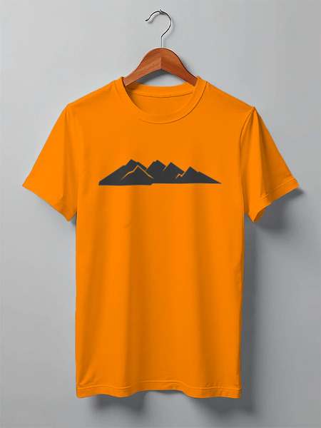 Заказать мужскую футболку в Москве. Футболка классическая Mountains от oneredfoxstore@gmail.com - готовые дизайны и нанесение принтов.