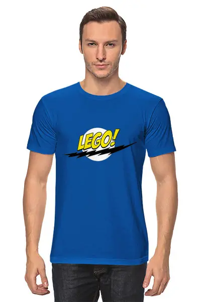 Заказать мужскую футболку в Москве. Футболка классическая Лего (Lego) от Zamula - готовые дизайны и нанесение принтов.